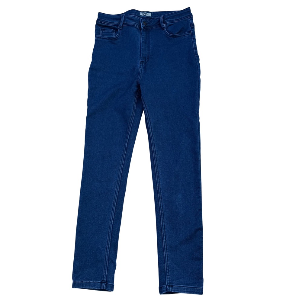 Forth High Waisted Skinny Jeans Indigo Blue Stretch Denim Indie Sleaze 34/27